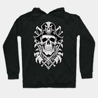 Skull Pirate and Crossbones Hoodie